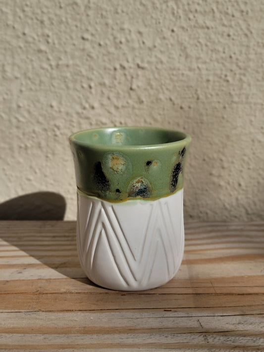 Green Ceramic Wine Glass | Tumbler