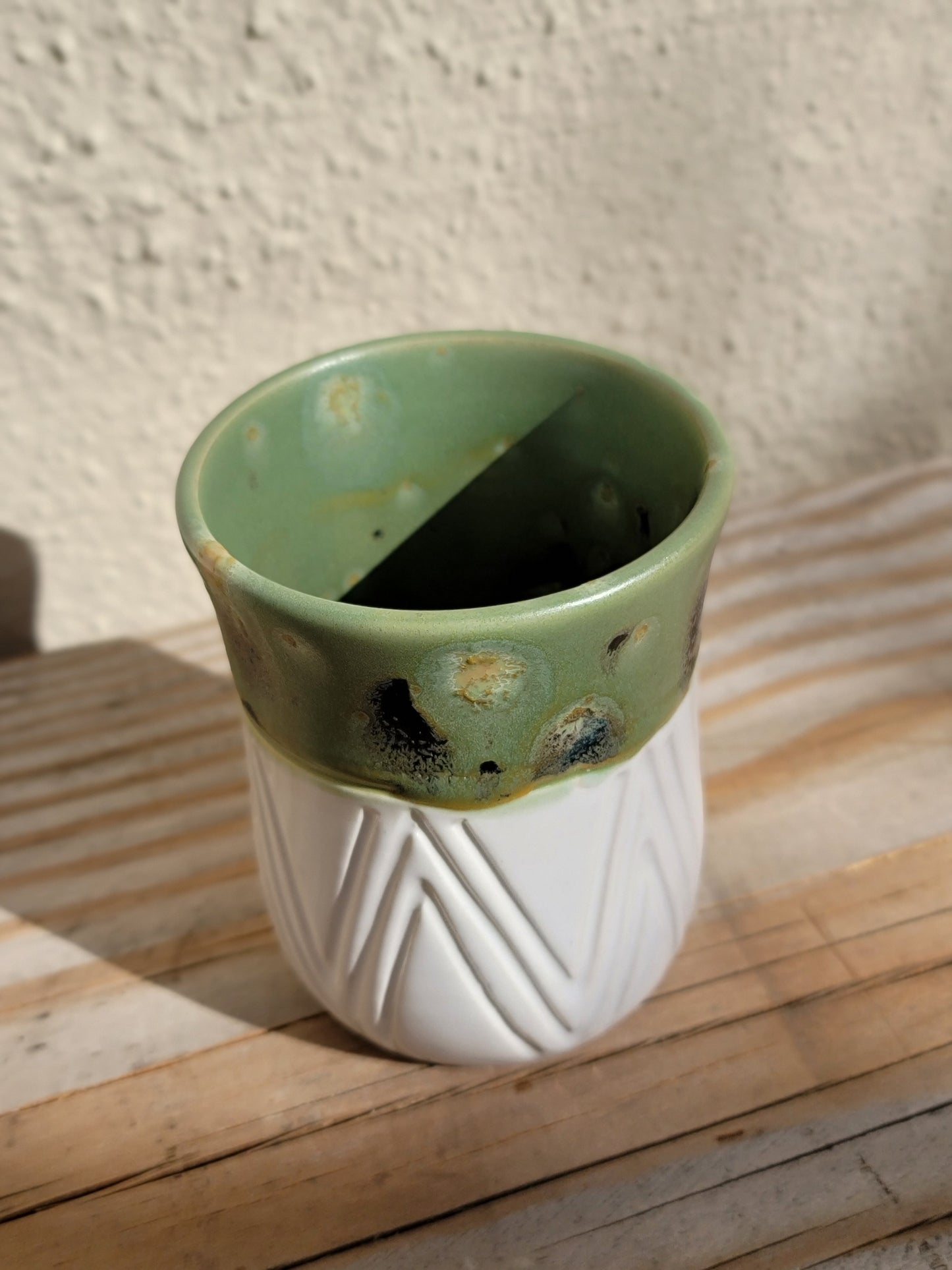 Green Ceramic Wine Glass | Tumbler