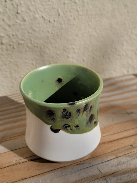 Green Ceramic Tumbler | Wine Glass