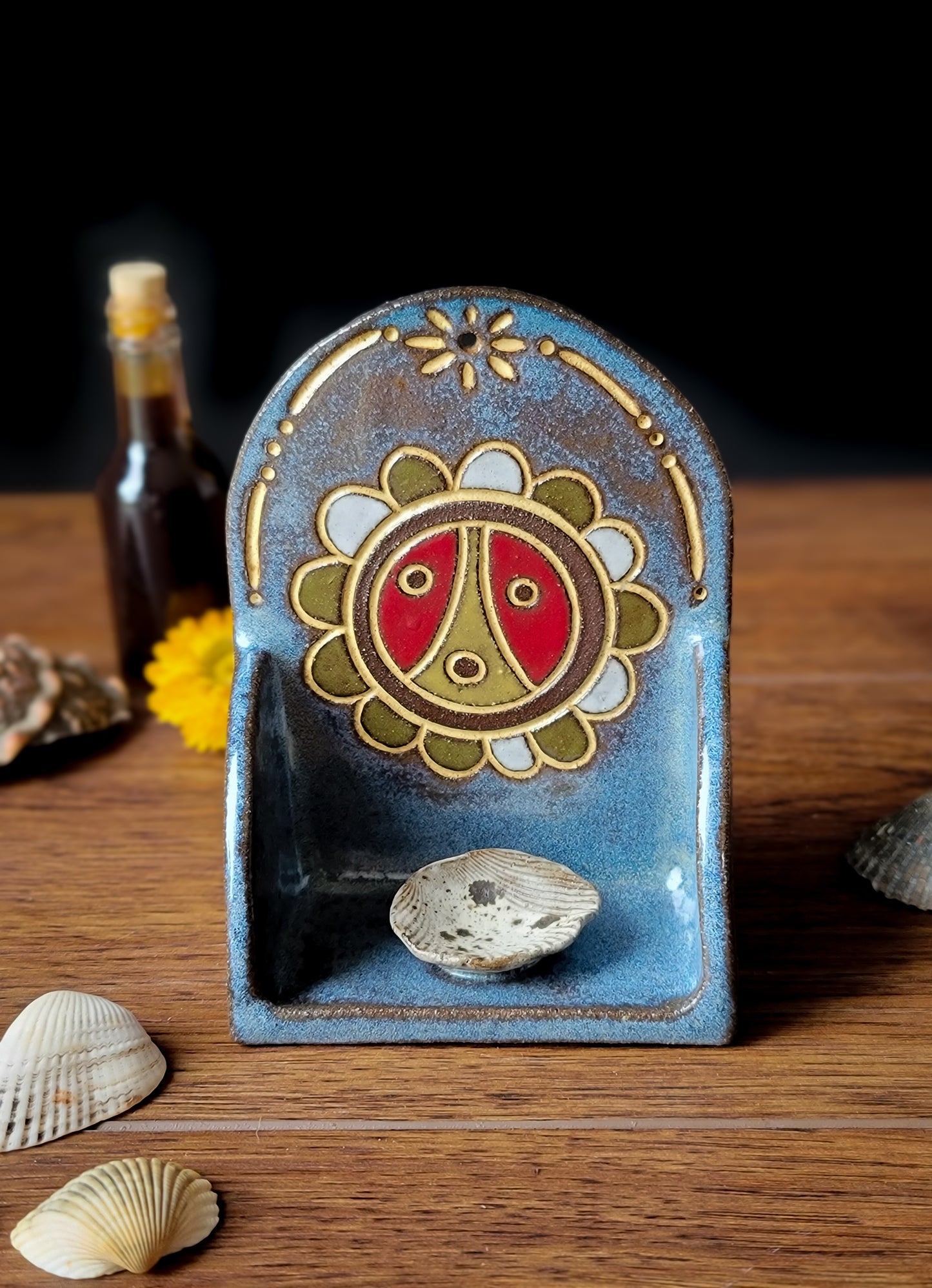 Sol Taino Mini Altar | Ceramic Wall Altar