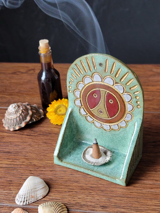 Taino Sun Mini Altar | Ceramic Wall Altar