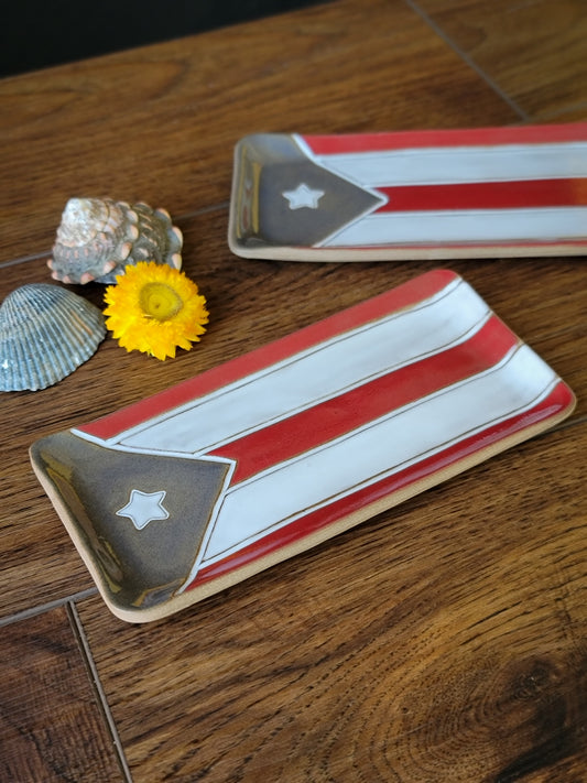 Puerto Rican Flag Mini Tray | Trinket Tray