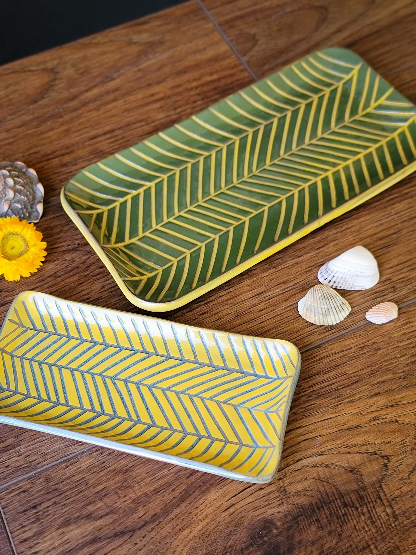 Taino Inspired Tray Set | Stoneware Tray Set