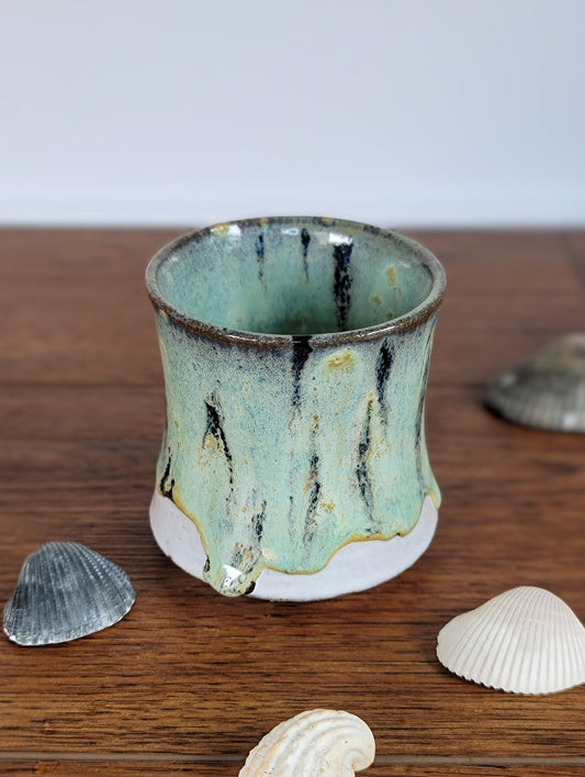 Ocean Inspired Ceramic Tumbler | Stoneware Tumbler