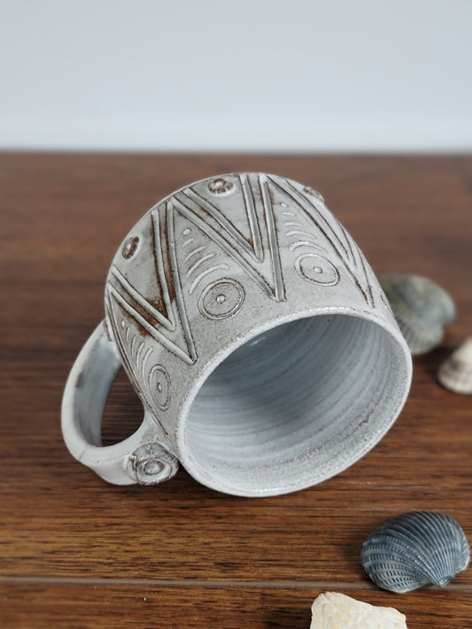 Taino Inspired Ceramic Mug | Stoneware Mug
