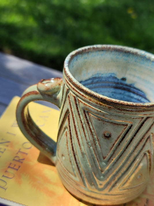 Taino Inspired Ceramic Mug | Stoneware